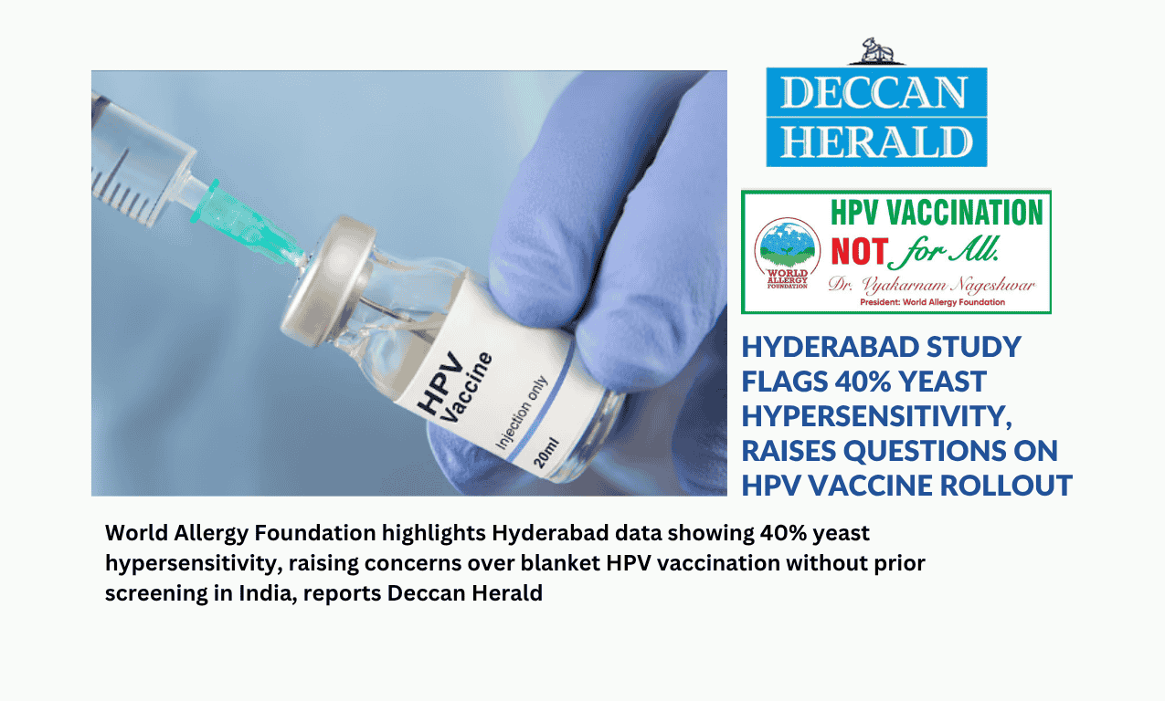 HPV Vaccination in India Under Scrutiny After Hyderabad Analysis Reveals Allergy Risks, reports Deccan Herald
