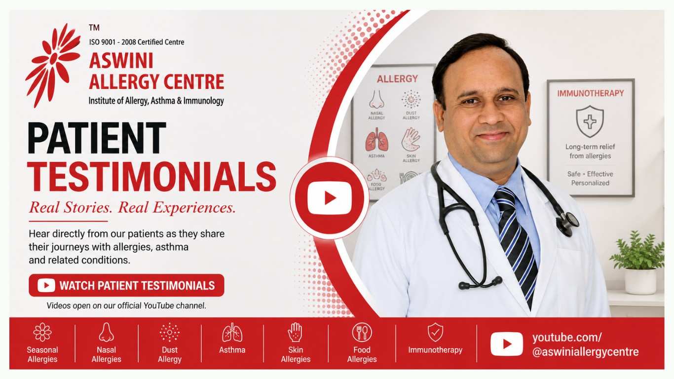 Aswini Allergy Centre Patient Testimonials