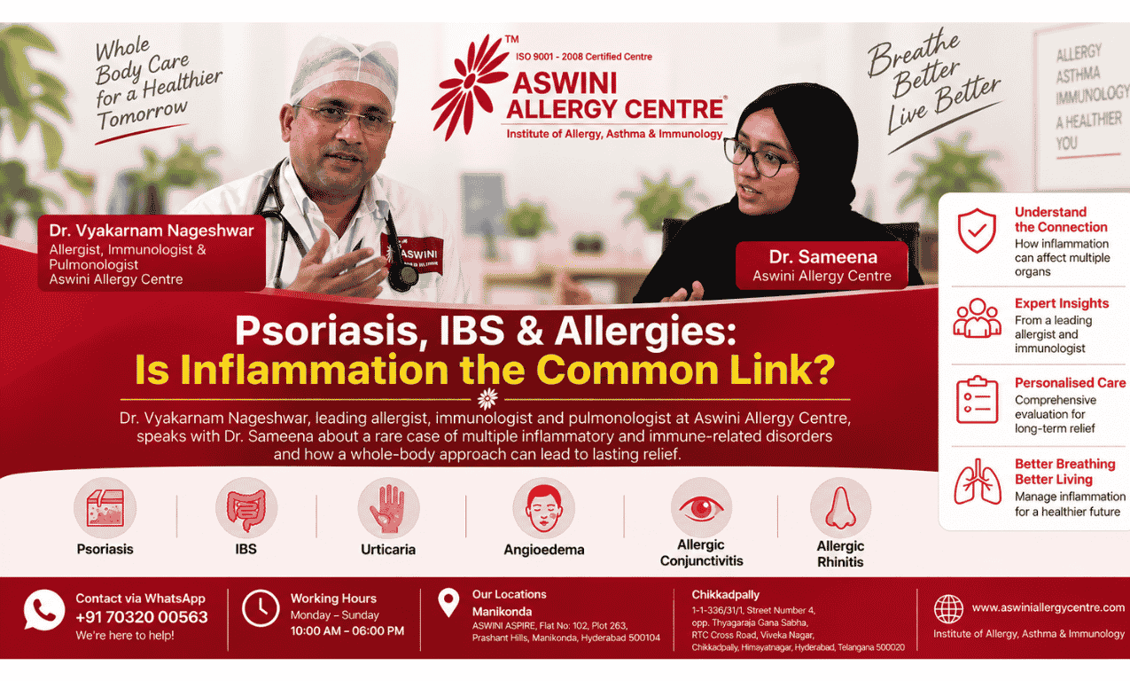 A 21-year-old patient with psoriasis, IBS, urticaria, angioedema and allergic rhinitis highlights why understanding immune and inflammatory connections matters.